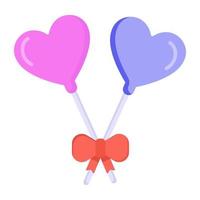 amor globos decorativos vector