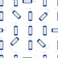 Seamless of many identical sanitizer in soap dispenser vector