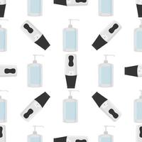 Seamless of many identical sanitizer in soap dispenser vector