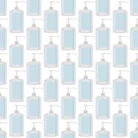 Seamless of many identical sanitizer in soap dispenser vector