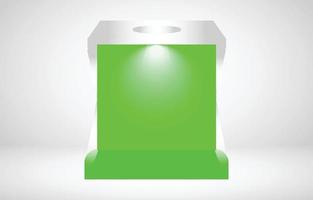 color de caja con fondo blanco vector