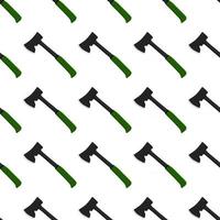 Illustration on theme pattern steel axes with wooden handle vector