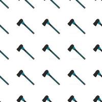 Illustration on theme pattern steel axes with wooden handle vector