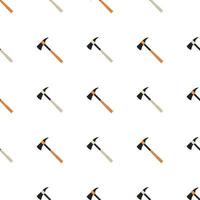 Illustration on theme pattern steel axes with wooden handle vector