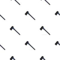 Illustration on theme pattern steel axes with wooden handle vector