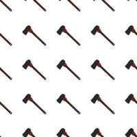 Illustration on theme pattern steel axes with wooden handle vector