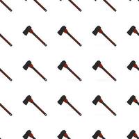 Illustration on theme pattern steel axes with wooden handle vector