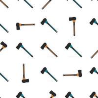 Illustration on theme pattern steel axes with wooden handle vector