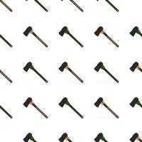 Illustration on theme pattern steel axes with wooden handle vector