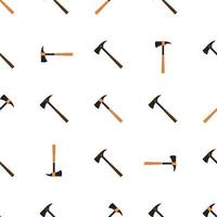 Illustration on theme pattern steel axes with wooden handle vector