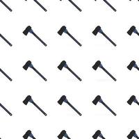 Illustration on theme pattern steel axes with wooden handle vector