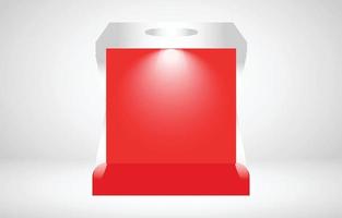 color de caja con fondo blanco vector