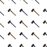 Illustration on theme pattern steel axes with wooden handle vector