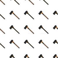 Illustration on theme pattern steel axes with wooden handle vector