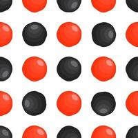 Illustration on theme big pattern identical types fish caviar vector