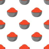 Ilustración sobre tema patrón grande tipos idénticos caviar de pescado vector