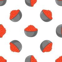 Illustration on theme big pattern identical types fish caviar vector