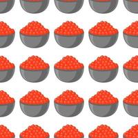 Illustration on theme big pattern identical types fish caviar vector