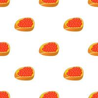 Illustration on theme big pattern identical types fish caviar vector