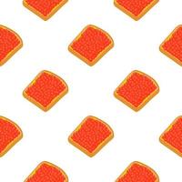 Illustration on theme big pattern identical types fish caviar vector