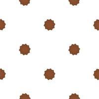 big set identical biscuit, kit colorful pastry cookie vector