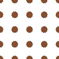 big set identical biscuit, kit colorful pastry cookie vector