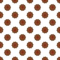 big set identical biscuit, kit colorful pastry cookie vector