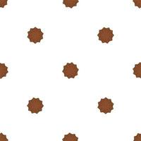 big set identical biscuit, kit colorful pastry cookie vector