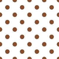 big set identical biscuit, kit colorful pastry cookie vector