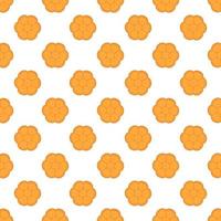 big set identical biscuit, kit colorful pastry cookie vector