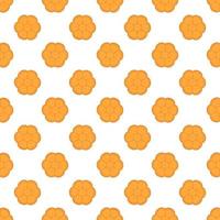 big set identical biscuit, kit colorful pastry cookie vector