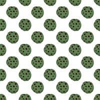 big set identical biscuit, kit colorful pastry cookie vector