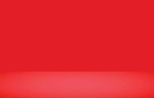 Red studio empty room background vector