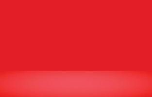 Red studio empty room background vector