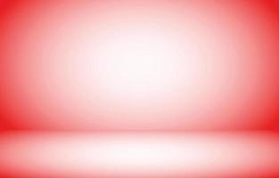 Red studio empty room background vector