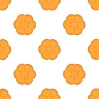 big set identical biscuit, kit colorful pastry cookie vector