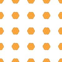big set identical biscuit, kit colorful pastry cookie vector