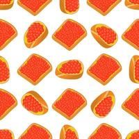 Illustration on theme big pattern identical types fish caviar vector