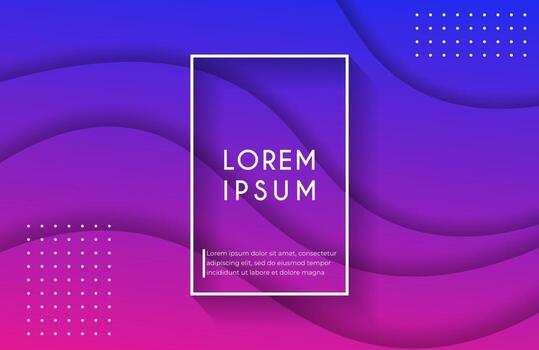 Abstract liquid background with vibrant gradient color vector