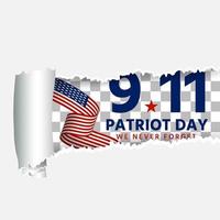 Torn paper of patriotic day cut style vector