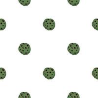 big set identical biscuit, kit colorful pastry cookie vector