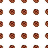 big set identical biscuit, kit colorful pastry cookie vector