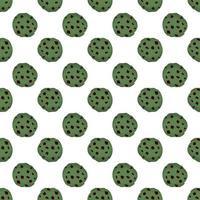 big set identical biscuit, kit colorful pastry cookie vector
