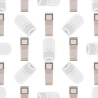 Seamless of many identical sanitizer in soap dispenser vector