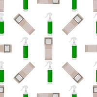 Seamless of many identical sanitizer in soap dispenser vector