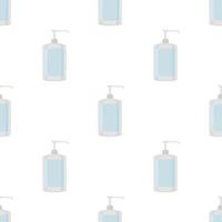 Seamless of many identical sanitizer in soap dispenser vector