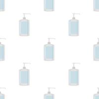 Seamless of many identical sanitizer in soap dispenser vector