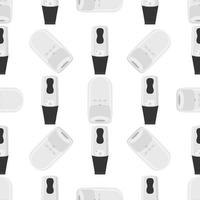Seamless of many identical sanitizer in soap dispenser vector