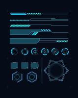 hud element interface technology vector design template