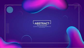 Liquid abstract fluid gradient shapes background design template vector